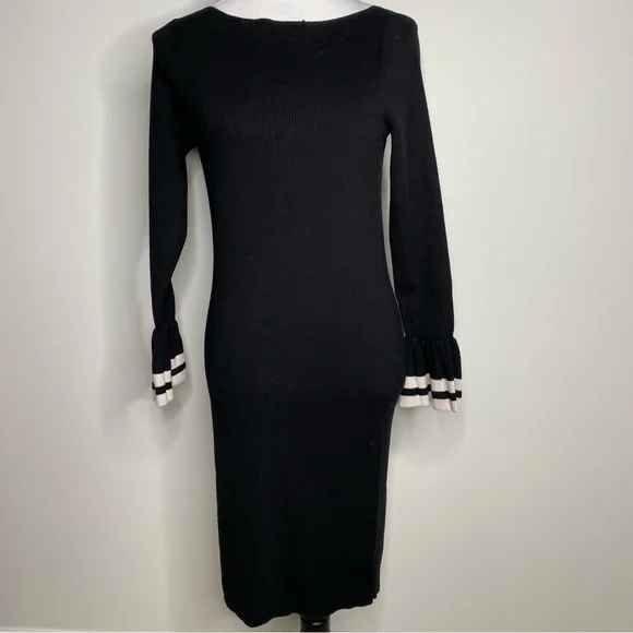 Ralph Lauren | Dresses | Ralph Lauren Black And White Knit Dress Size  Medium | Poshmark